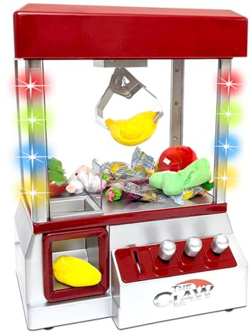Etna Electronic Arcade Claw Machine - Toy Grabber Machine with Flashing LED Lights and Sound