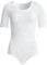 conta kurzarm Body Modal, bequemer Einteiler für Damen, T-Shirt Oberteil & Druckknöpfe, weiches Modal, Damenunterwäsche, in Farbe Weiß | Gr.: 36/XS - 50/4XL