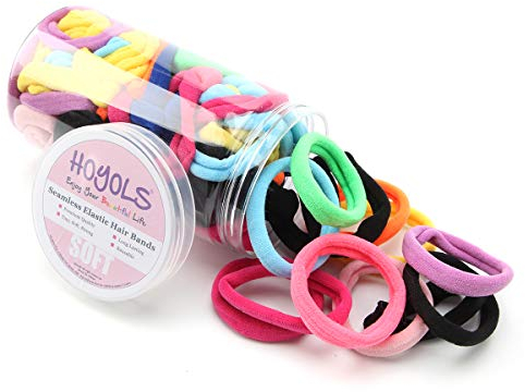 Nahtloses Haarband Kleine Haargummis Pferdeschwanzhalter Keine Falten Beschädigung 4cm (10 Muilt Farben Set)