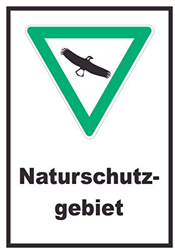 HB-Druck Naturschutzgebiet Schild A5 Rückseite selbstklebend