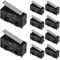 VILLCASE 10 Stück 5A 125/250V 3 Pin SPDT 1NC 1NO Mini Mikroschalter mit Hebel Arm, Kurzer Gerader Scharnierhebel Momentschalter Mini Wechselschalter Endschalter für Elektronische Geraete