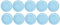 Unique Party- Assiettes en Carton Écologiques-18 cm-Couleur Bleu Pastel-Paquet de 20, 30898EU, Light Blue, Medium
