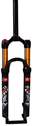 TOMYEUS XC Mountainbike Federgabel 28 Zoll, Aluminium MTB Radsportwettbewerb Schulterkontrolle 1-1/8 Disc Travel 120mm (Size : 27.5 inch)