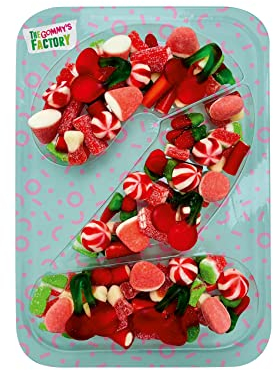 Gommy´s Factory Party Numbers nº 2. Tarta de gominolas para cumpleaños con forma de números. 500g de chuches