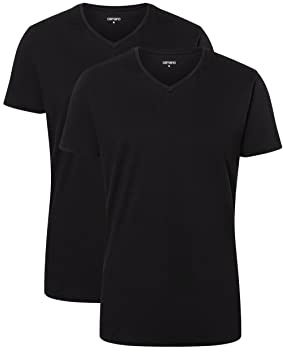 Camano Herren T-Shirt 2er Pack 2XL Black