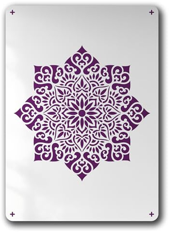 LUNATIK Schablone Mandala Orient Floral - BD56