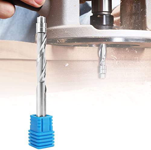 Opaltool Up and Down Cut Spiral Router Bits 1/4 Inch Shank, Solid Carbide Spiral Flush Trim Router Bit for Wood Carving Engraving