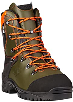 KOX Schnittschutzstiefel/Schnittschutzschuhe UNO Olivgrün Größe 38