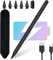 Penna per Apple iPad (2018-2025), Stylus Pen Ricarica Rapida, Sensibile all'Inclinazione & Rifiuto del Palmo, Compatibile con iPad 11(A16)/10/9/8/7/6, Air M2/M3/5/4/3, Mini 7/6/5, Pro 12.9/11/13