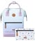 Cabaïa - Adventurer Rucksack Mykonos Medium 18L - Wasserabweisend - Gepolstertes Laptopfach bis zu 13 Zoll - 2 austauschbare Vordertaschen - PETA vegan - Rucksack für Damen & Herren - Blau