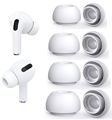 4Paar Ersatz-Ohrstöpsel für Airpods Pro und AirPods Pro 2nd Generation mit Loch zur Geräuschreduzierung,Silikon Ohrpolster Kompatibel mit Airpods Pro2 Ohrhörer passend für die Ladehülle(XS/S/M/L)