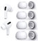 4 pares de tapones de repuesto para Airpods Pro y AirPods Pro de 2ª generación con orificio para reducir el ruido, almohadillas de silicona compatibles con auriculares Airpods Pro2 compatibles con la