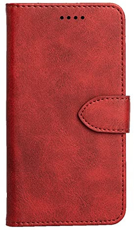 LCEHTOGYE Hülle für Motorola Edge 40 Pantone, Handyhülle Hochwertige Bumper Schutzhülle Cover PU Case Handytasche für Motorola Edge 40 Pantone - Rot