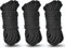 3er-Pack 30m Tragbar Weiche Baumwollseil Wäscheleinen Kit-8mm Knoten Übungsset Deko Seil Allzweckseil-Knoten Übungsset für Heimwerken,Reise Camping Wäscheleine,Zeltschnur Outdoor Equipment (schwarz)