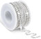 Silber Strassband 10yards 3mm Glänzendes Glitzerband Dekoration Strasssteine zum Nähen Basteln Kleidung DIY Nähen Schmuck