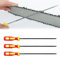 3 Pièces Lime Tronconneuse, Limes Metaux, Lime à Râpe en Métal, Lime Chaine Tronconneuse, Ensemble de Limes à Aiguilles, Limes à Aiguilles, Kit de Limes en Acier Carbone, Avec 4,0 mm, 4,8 mm, 5,5 mm