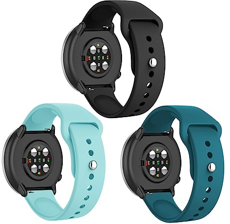 3 Pcs Armband Kompatibel mit Polar Unite/Pacer Uhrenarmband Silikon Sport Weiches Atmungsaktiv Einstellbar Herren Damen Armbänder für Polar Unite/Pacer Ersatzarmband (8)