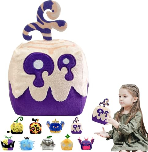 POPOYU Blox Fruits Plüschtier,Blox Fruits Kuscheltier Plüsch Weiches Stofftierkissen,Cartoon Fuchs Blox Fruits Plüschtier für Kinder Geschenke,Bloxfruits Plüschfiguren für Fans-Geburtstagspuppe