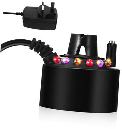 Milisten Pool Rockery Fog Machine Mist Maker Garden Submersible Light Water Mister with Lights for Pond for Water Fountain Pond Fountain