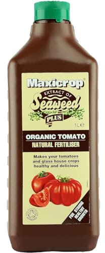 AMK® Maxicrop Organic Tomato Feed 1L Food Fertiliser Concentrate Nutrition for Tomatoes Garden Fruit Development Gardening