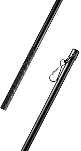 Schleuderstab 100cm (Schwarz) aus Aluminium, Gardinenstab für Paneelwagen, Schiebegardinen, Vorhänge oder Flächenvorhänge