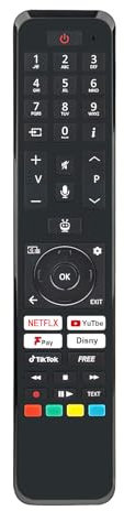 AULCMEET Remote Control,RC45165T RC-45165T New Replace Voice Remote fit for Vestel TV 30115815 R/C 45165T fit for Bush Smart TV 50UT24SB 43UT24SB 55UT24SB