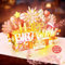 FITMITE Geburtstagskarte mit Lichtern und Musik Blowable LED Licht Kerze Geburtstagskarten 3D Pop Up Singende Karte Geburtstag für Frau, Mädchen