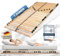 Coemo Lattenrost starr Ergo NV 80 x 200 cm 7-Zonen 28 Leisten Mittelzonenverstellung, Härtegrad einstellbar auch für Doppelbetten - für alle Matratzenarten | Schlaftypen