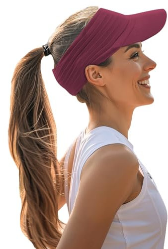 YAMEE Visor Cap Damen Elastisch Sonnenschutz Atmungsaktive,Sonnenhüte für Männer Frauen im Frühling Sommer Schnelltrocknend,Sonnenblende Herren Leicht Weich,Strand Sonnenvisor Damen UV-Schutz,Outdoor