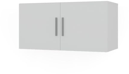 Vicco Aufsatzmodul Ingo, Weiß, 80 x 40 cm | mit 2 Türen, zur Erweiterung von Mehrzweckschränken geeignet