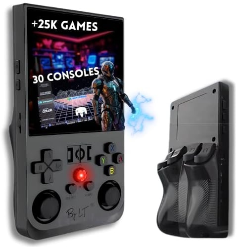 Console de Jeu Portable +25 000 Jeux-Écran Haute résolution Full HD 4 + mémoire 128 Go Extensible,Licence Linux 2.0,WiFi, Multiplayer + 4 Rear Triggers R1/L1