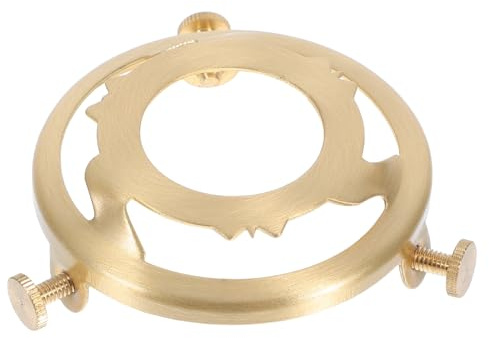 MAGICLULU Support D’abat-jour en Laiton Pur Bague à Trois Trous 28 Mm, Fixation Clip pour Abat-jour Verre Céramique, Accessoire de Réparation Polyvalent pour Lampe de Table et Éclairage