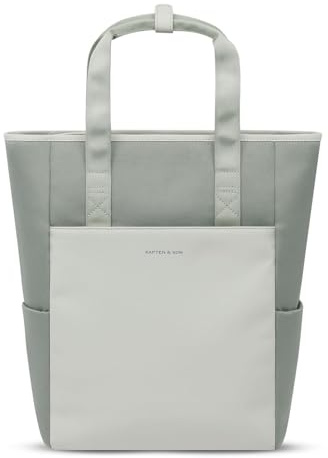 Kapten & Son Rucksack Freizeitrucksack mit Laptopfach Lindby Pro Convertible Backpack 20L Muted Sage grüngrau