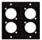 4 x XLR Modul f. Rackblende 2 Segmente, D- Loch