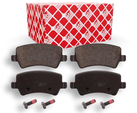 febi bilstein 16625 Bremsbelagsatz mit Schrauben, 1 Stück | Kompatibel mit: FORD GALAXY II, S-MAX, LAND ROVER FREELANDER 2, LAND RANGE EVOQUE, LAND RANGE EVOQUE Cabriolet, VOLVO S60 II