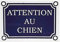Zolux Plaque Attention au Chien
