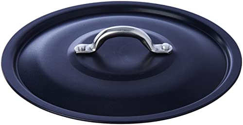 Pentole Agnelli Al Black Coperchio con Ponticello Tubolare, Nero, 16 cm
