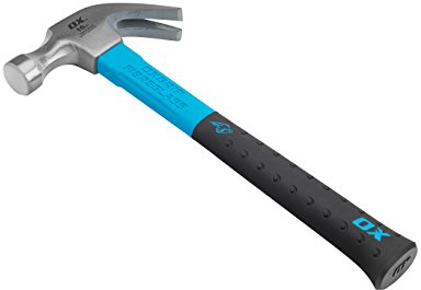 OX Pro Fibreglass Handle Claw Hammer - 16 oz