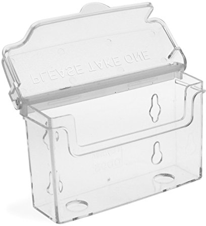 Taymar Prospekthalter Outdoor Querformat Visitenkartenhalter 8er-Pack farblos