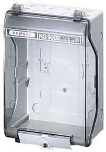 Hensel KG9002 KV-Leergehäuse, IP 66 Einbaumasse bei eingebaute Montageplatte 133x205x95 mm