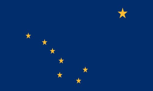 Valley Forge Flagge, 1,2 m x 1,8 m, Nylon, Alaska-Staatsflagge, mit Segeltuchkopf und Ösen