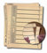 Trennblatt perforierte Taben chamois A4 230g 100 St