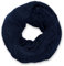 styleBREAKER Unisex Strick Loopschal mit Gitter- und Rippenmuster, Uni Feinstrick Schlauchschal, Winter Strickschal 01018155, Farbe:Midnight-Blue/Dunkelblau