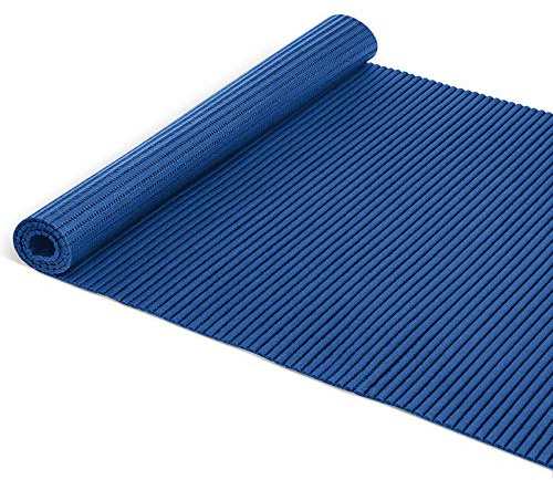 Badematte Badvorleger Weichschaummatte Badläufer Antirutsch Blau 65x500cm