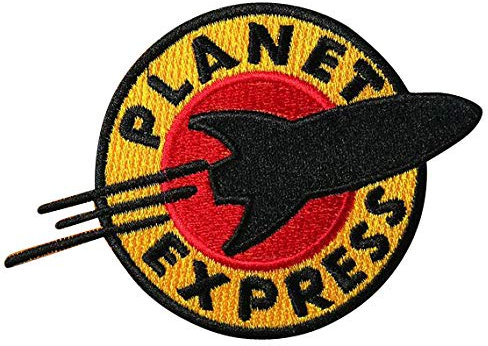 LipaLipaNa Futurama Planet Express Aufnäher Besticktes Patch zum Aufbügeln Applique Souvenir Zubehör