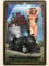Blechschild 20x30cm gewölbt sexy pin up Love My Trains Eisenbahn Zug Deko Geschenk Schild