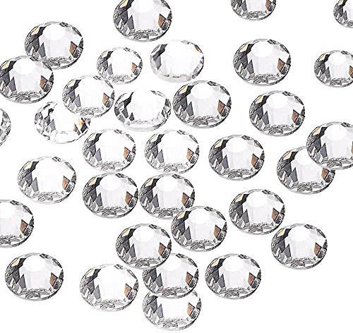 EliteKoopers 4mm Crystal Flat Back Nail Art Face Festival Rhinestones Diamante Gems for Craft (1000 Pcs)