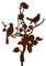Bornhöft Gartenstecker Vögel Blumen Beetstecker Topfstecker Metall Rost Gartendeko Edelrost rostige Dekoration 167cm