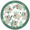Amscan 552717 - Teller Koala, 8 Stück, Papier, rund, Durchmesser circa 22,8 cm, Partygeschirr