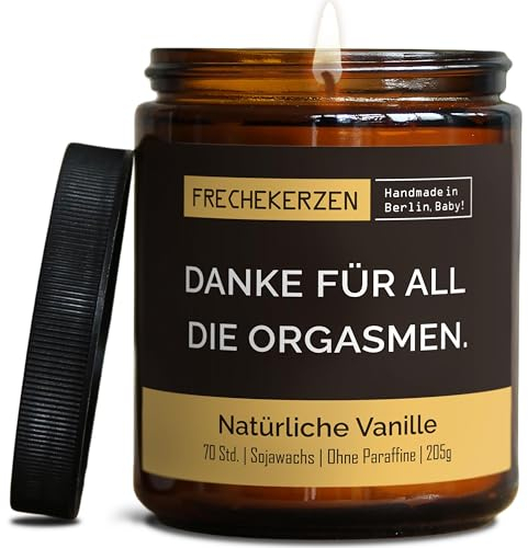 Lustige Duftkerze mit Spruch für Partner | Handgemacht aus Sojawachs | In Geschenkbox | Nachhaltiges Valentinsgeschenk | Ehe Mann, Freund, Frau, Freundin, Verlobte, Jahrestag |Vanille